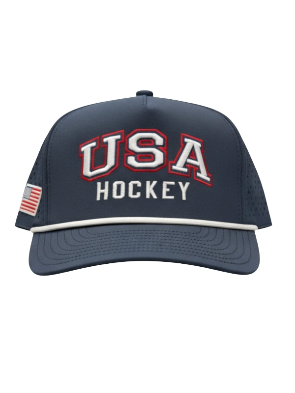 Navy/White HockeYak USA Breakaway Trucker Cap