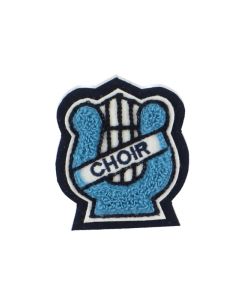 Blaine Tri-Color Choir Lyre Chenille Award Symbol