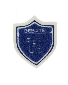 Hopkins Debate Shield Chenille Award Symbol