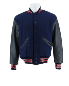 Armstrong Wool and Leather set in sleeve Letter Jacket
