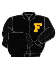 Fridley Wool and Leather set in sleeve Letter Jacket