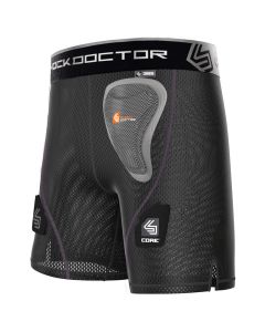 Shock Doctor Womens Core Loose Hockey Short with Pelvic Protector