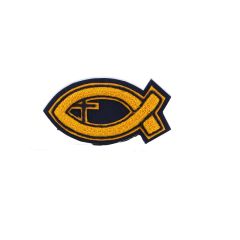 Breck Christian Fish Chenille Award Symbol
