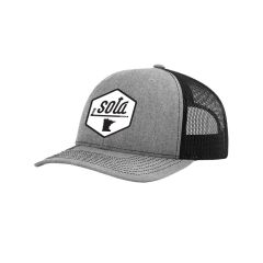 Sota Hockey 112 Trucker Cap, Htr Grey/Black